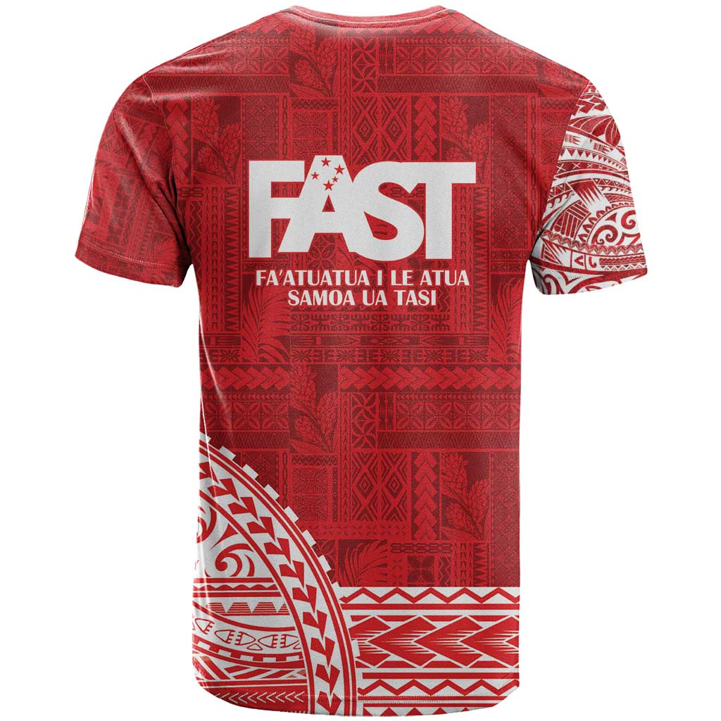 Samoa FAST T Shirt Samoan Motif Patterns - Polynesian Pride