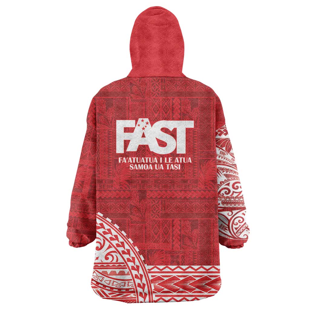 Samoa FAST Wearable Blanket Hoodie Samoan Motif Patterns LT9 - Polynesian Pride