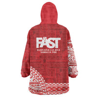 Samoa FAST Wearable Blanket Hoodie Samoan Motif Patterns LT9 - Polynesian Pride