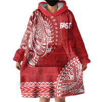 Samoa FAST Wearable Blanket Hoodie Samoan Motif Patterns LT9 - Polynesian Pride