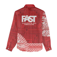 Samoa FAST Women Casual Shirt Samoan Motif Patterns - Polynesian Pride