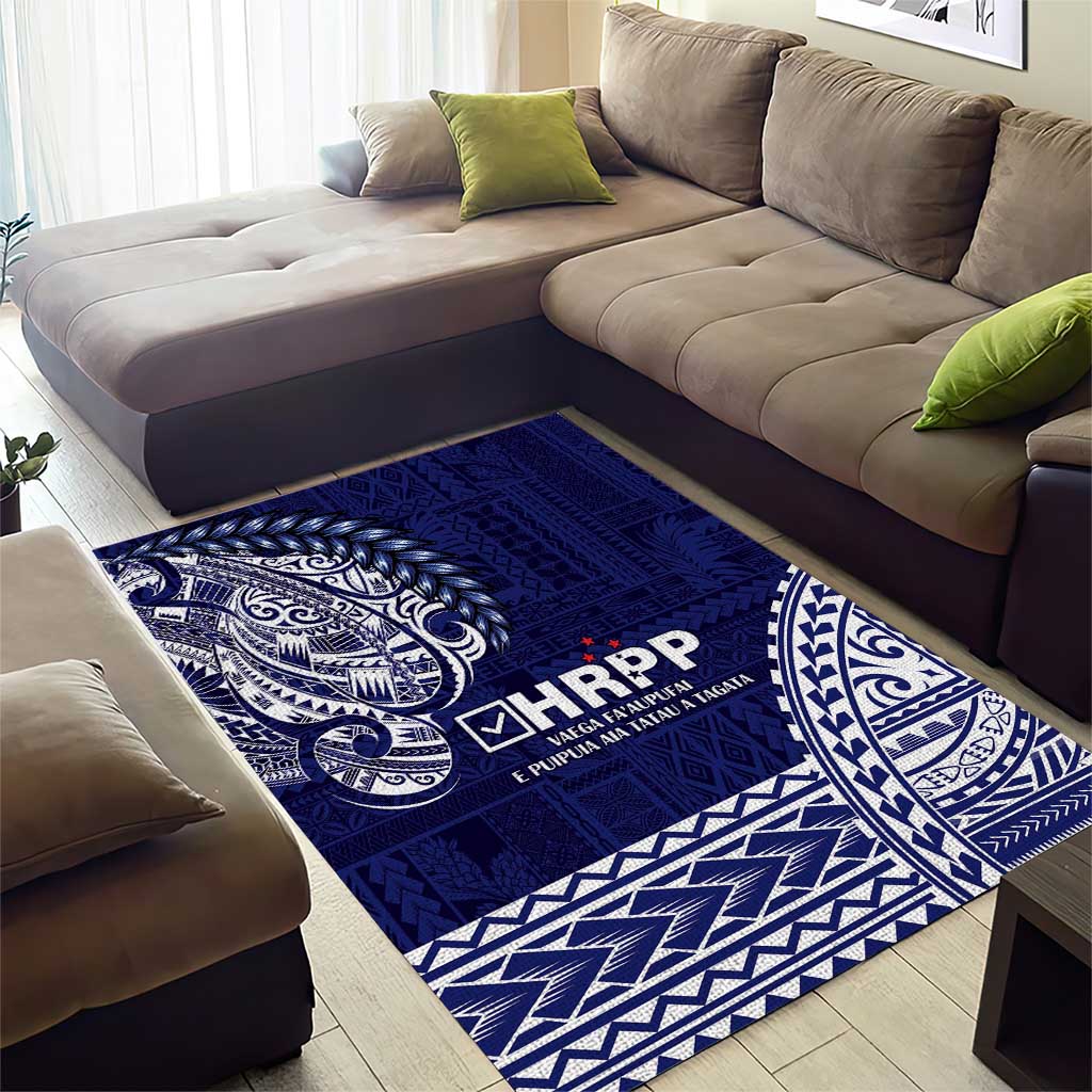 Samoa HRPP Area Rug Samoan Motif Patterns - Polynesian Pride
