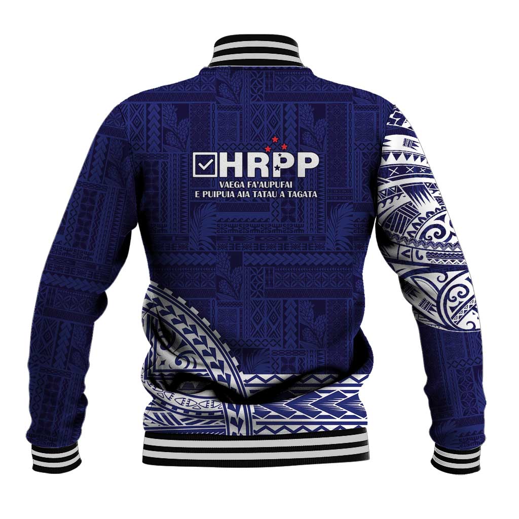 Samoa HRPP Baseball Jacket Samoan Motif Patterns LT9 - Polynesian Pride