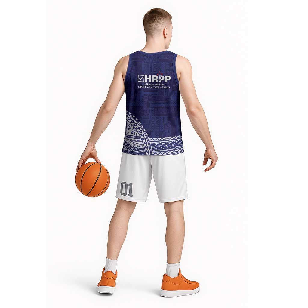 Samoa HRPP Basketball Jersey Samoan Motif Patterns LT9 - Polynesian Pride