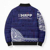 Samoa HRPP Bomber Puffer Jacket Samoan Motif Patterns LT9 - Polynesian Pride