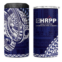 Samoa HRPP 4 in 1 Can Cooler Tumbler Samoan Motif Patterns LT9 One Size: 16 oz Blue - Polynesian Pride