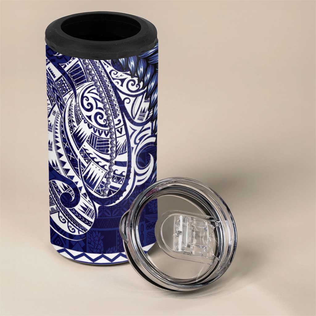 Samoa HRPP 4 in 1 Can Cooler Tumbler Samoan Motif Patterns LT9 - Polynesian Pride