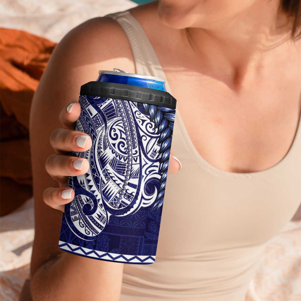 Samoa HRPP 4 in 1 Can Cooler Tumbler Samoan Motif Patterns LT9 - Polynesian Pride