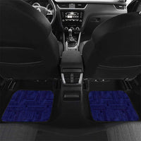 Samoa HRPP Car Mats Samoan Motif Patterns LT9 Set 2pcs - Back Blue - Polynesian Pride