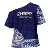 Samoa HRPP Cross Shoulder Shirt Samoan Motif Patterns LT9 - Polynesian Pride