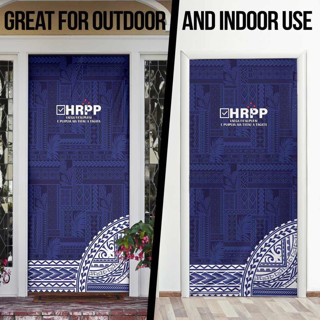 Samoa HRPP Door Cover Samoan Motif Patterns - Polynesian Pride
