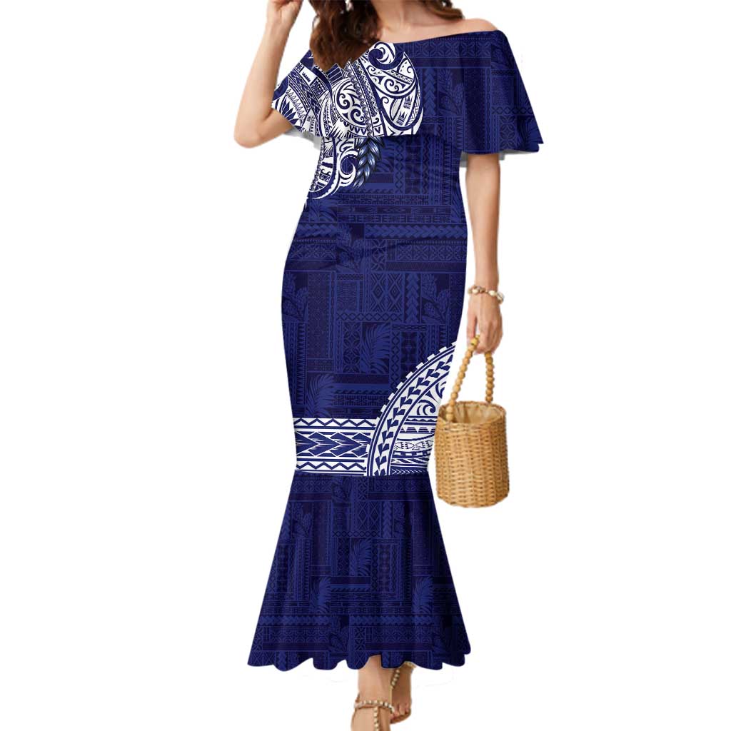 Samoa HRPP Family Matching Mermaid Dress and Hawaiian Shirt Samoan Motif Patterns - Polynesian Pride