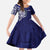 Samoa HRPP Family Matching Off The Shoulder Long Sleeve Dress and Hawaiian Shirt Samoan Motif Patterns - Polynesian Pride
