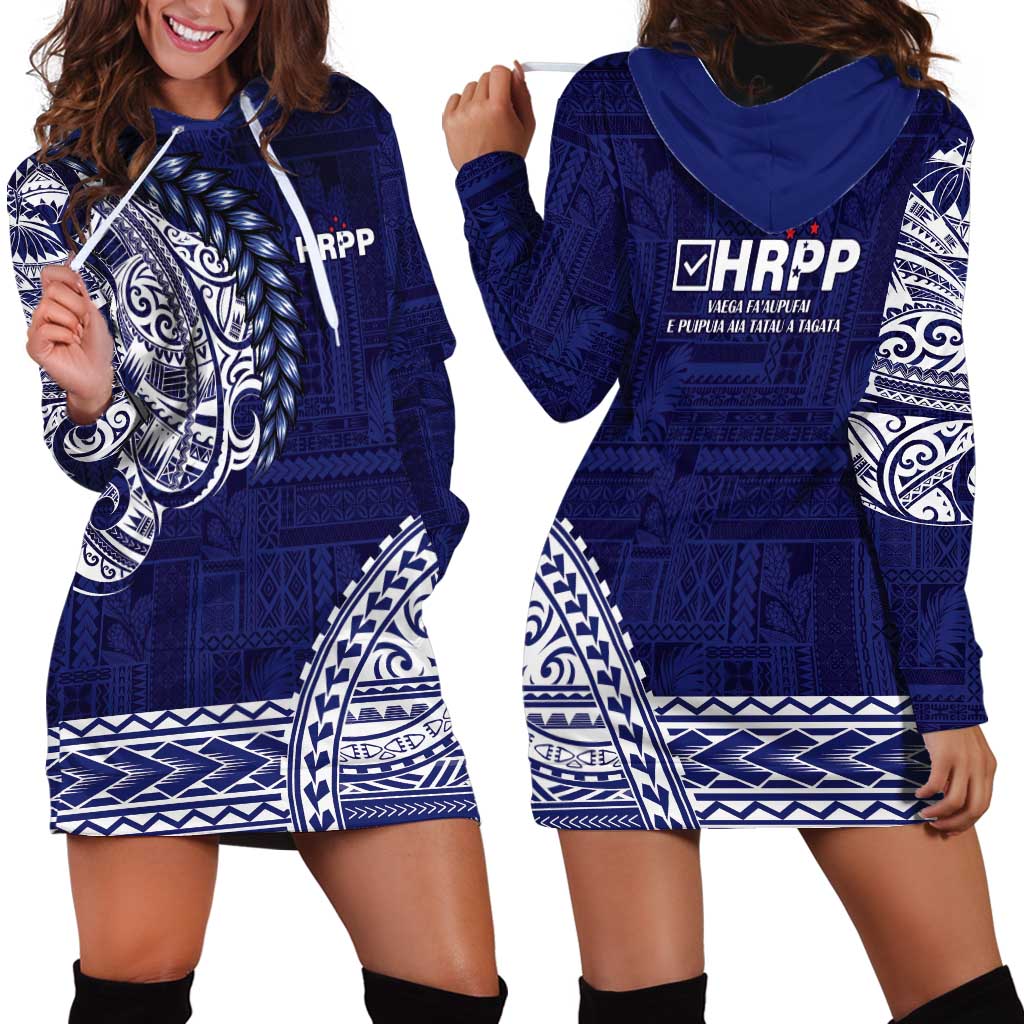 Samoa HRPP Hoodie Dress Samoan Motif Patterns - Polynesian Pride