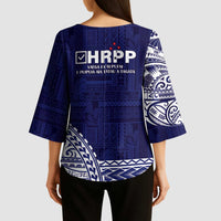 Samoa HRPP Kimono Sleeve Blouse Samoan Motif Patterns LT9 - Polynesian Pride