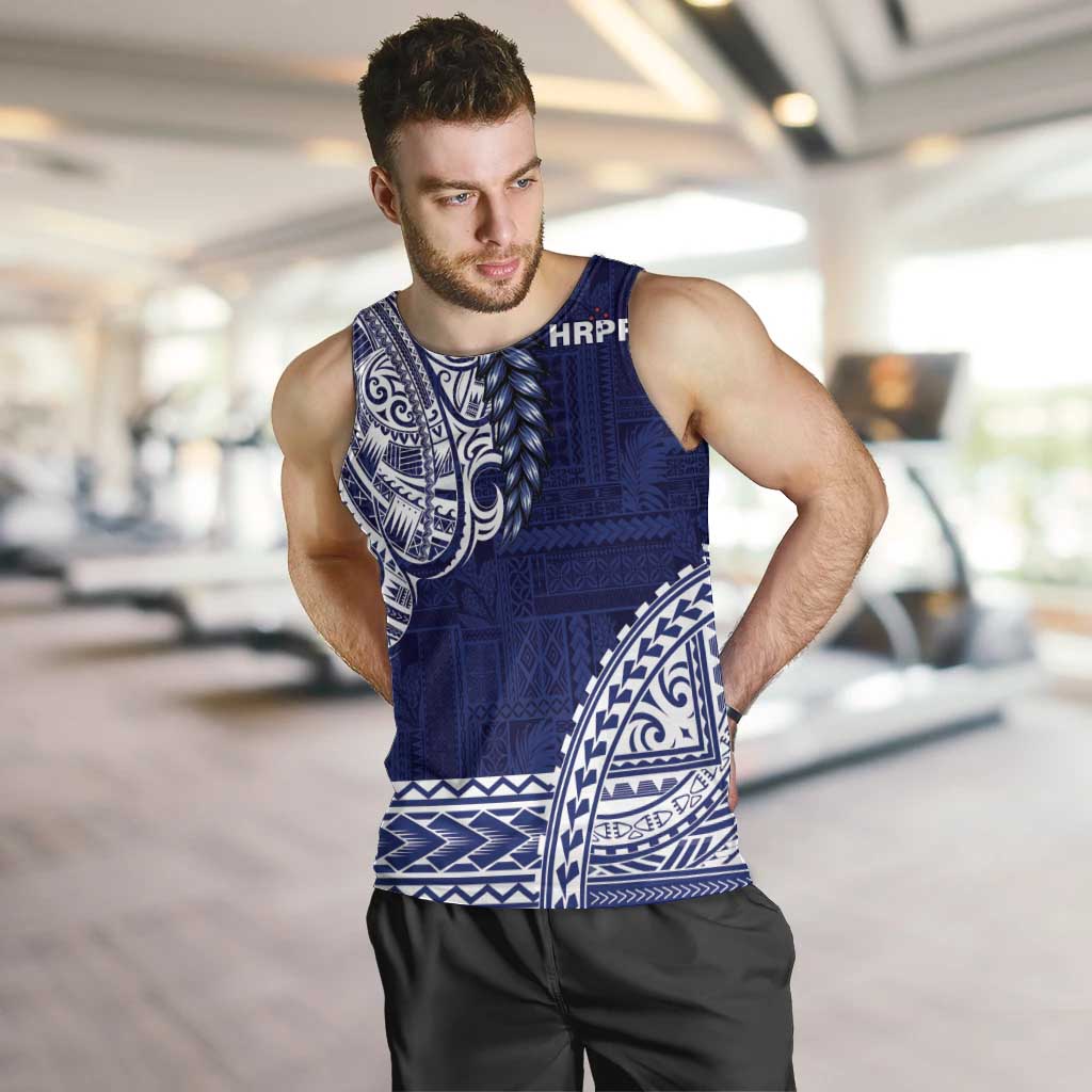 Samoa HRPP Men Tank Top Samoan Motif Patterns - Polynesian Pride
