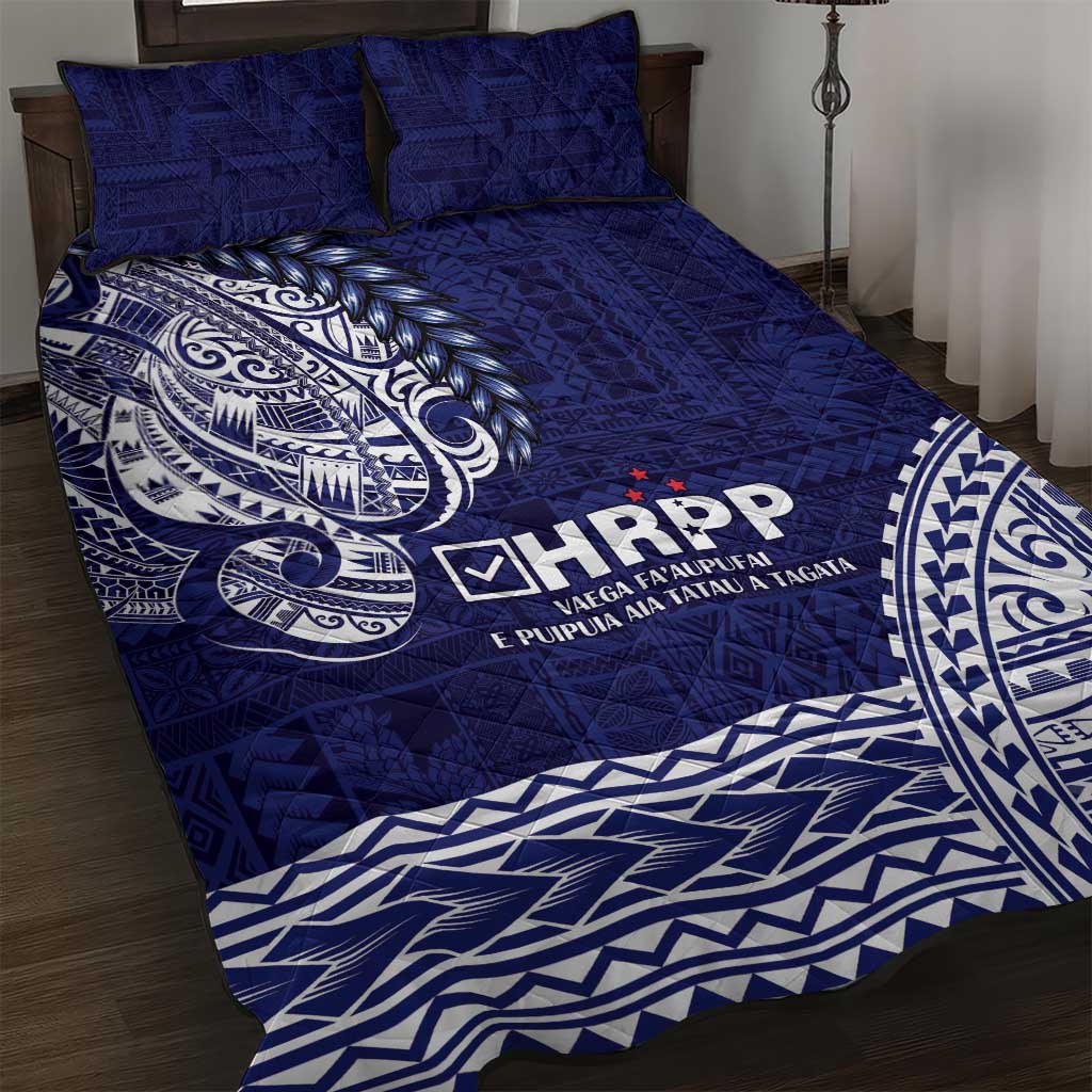 Samoa HRPP Quilt Bed Set Samoan Motif Patterns - Polynesian Pride