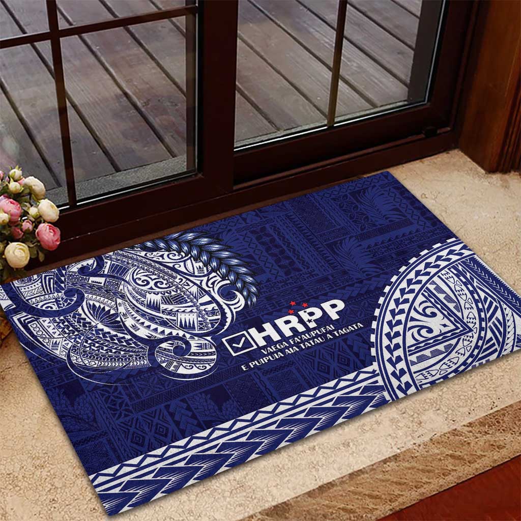 Samoa HRPP Rubber Doormat Samoan Motif Patterns LT9 - Polynesian Pride