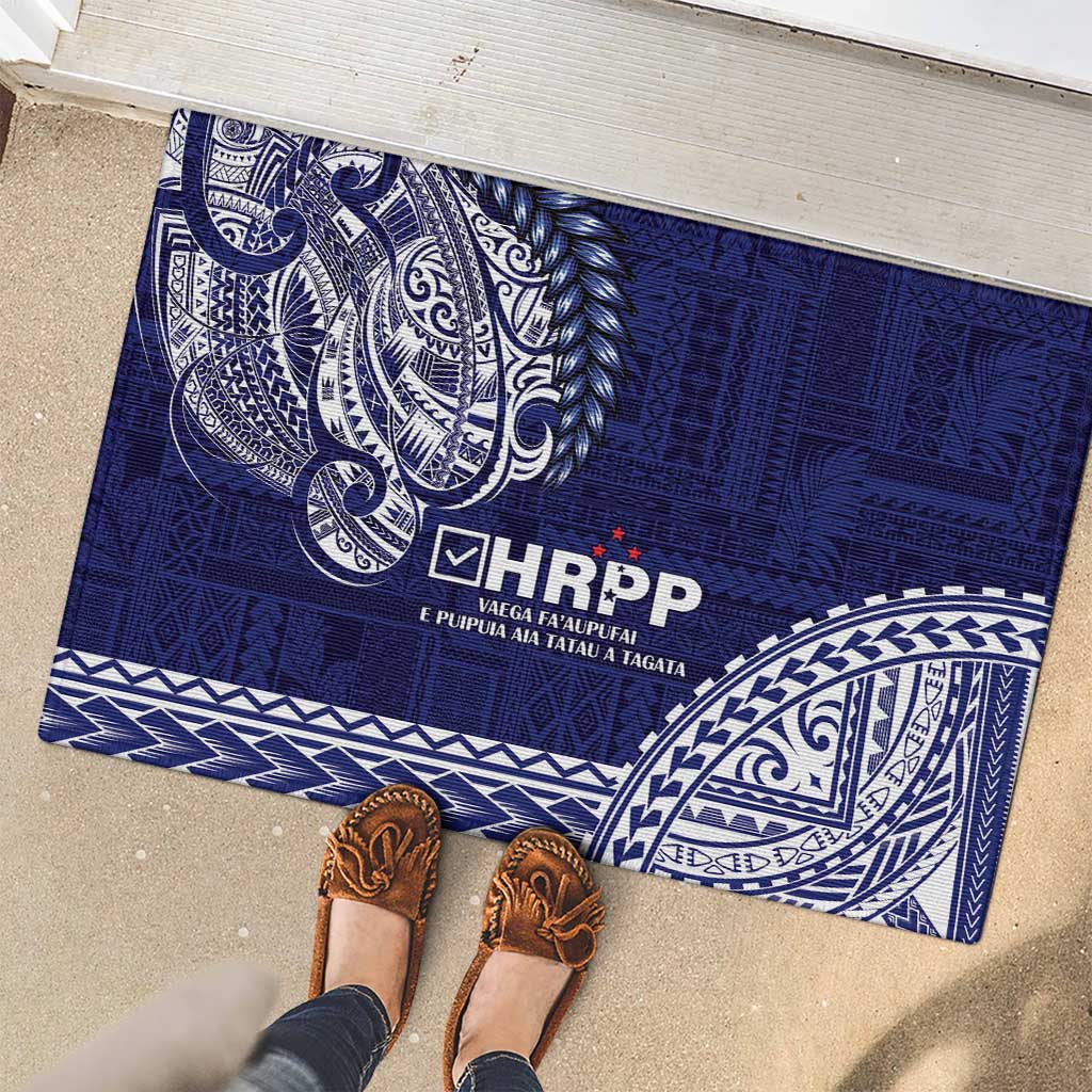 Samoa HRPP Rubber Doormat Samoan Motif Patterns LT9 - Polynesian Pride