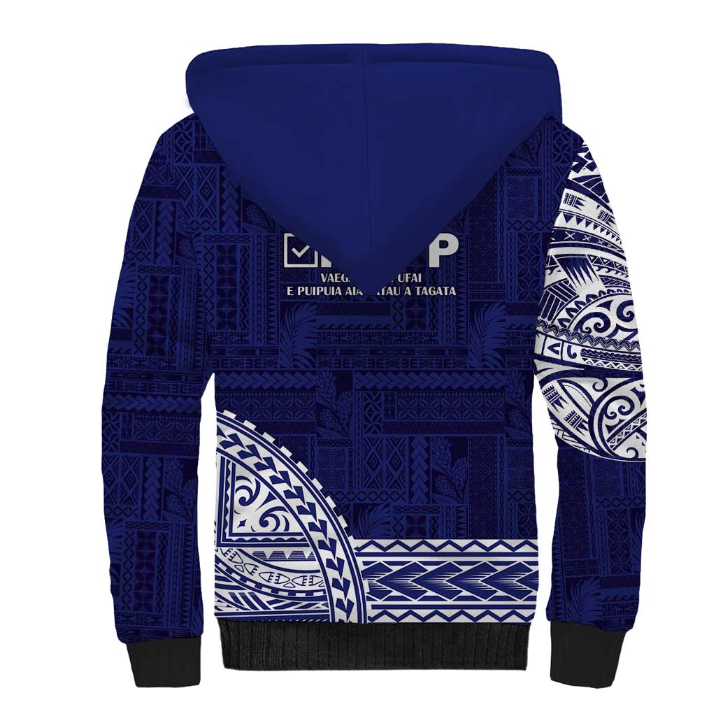 Samoa HRPP Sherpa Hoodie Samoan Motif Patterns LT9 - Polynesian Pride