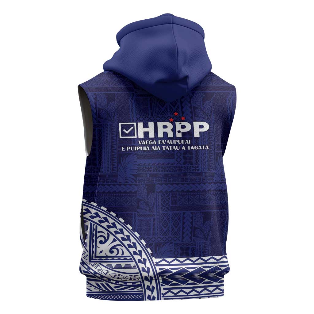 Samoa HRPP Sleeveless Hoodie Samoan Motif Patterns LT9 - Polynesian Pride