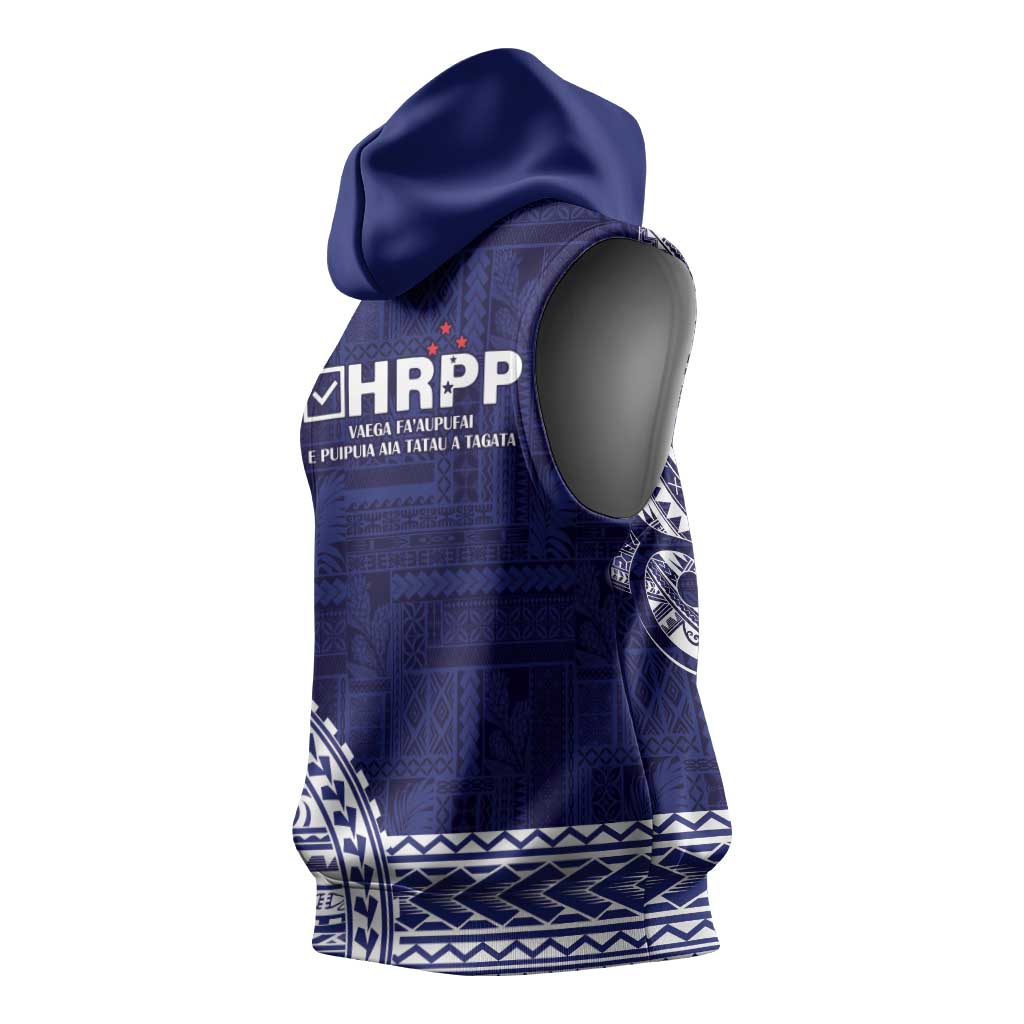 Samoa HRPP Sleeveless Hoodie Samoan Motif Patterns LT9 - Polynesian Pride
