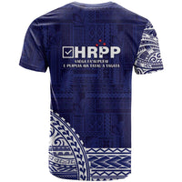Samoa HRPP T Shirt Samoan Motif Patterns - Polynesian Pride