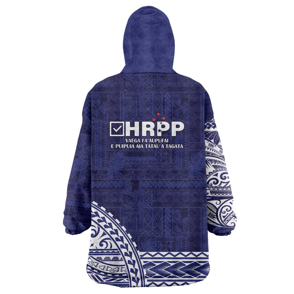 Samoa HRPP Wearable Blanket Hoodie Samoan Motif Patterns LT9 - Polynesian Pride