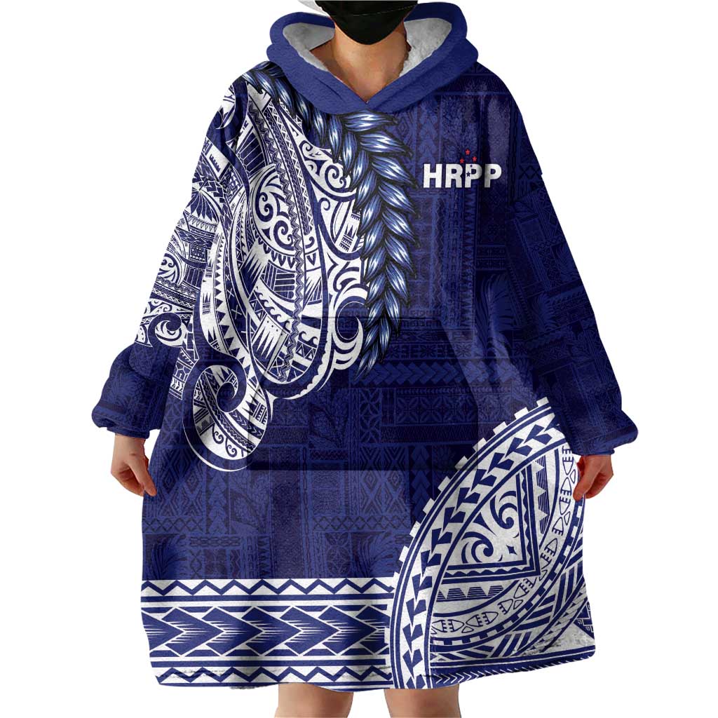 Samoa HRPP Wearable Blanket Hoodie Samoan Motif Patterns LT9 - Polynesian Pride