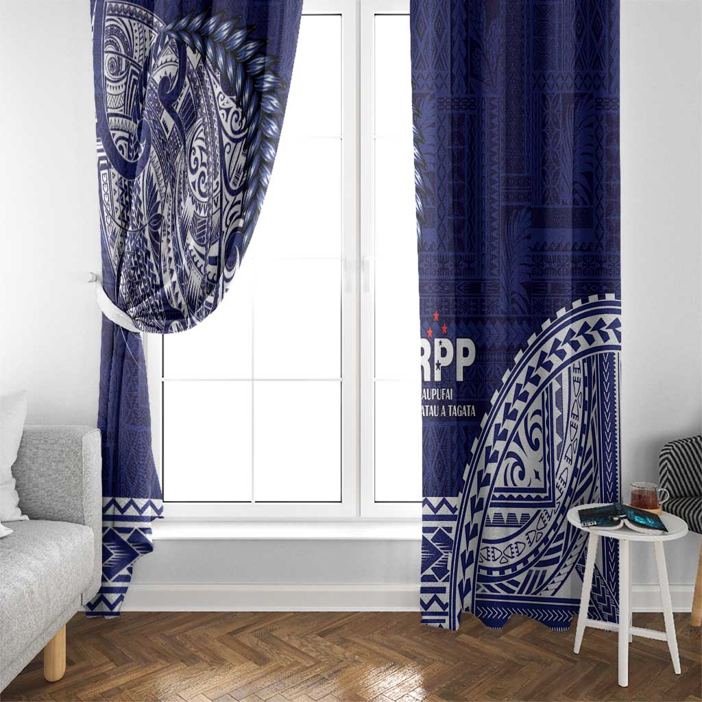 Samoa HRPP Window Curtain Samoan Motif Patterns - Polynesian Pride