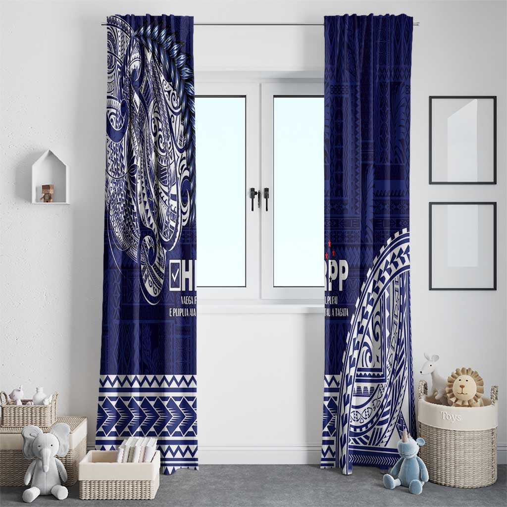 Samoa HRPP Window Curtain Samoan Motif Patterns - Polynesian Pride