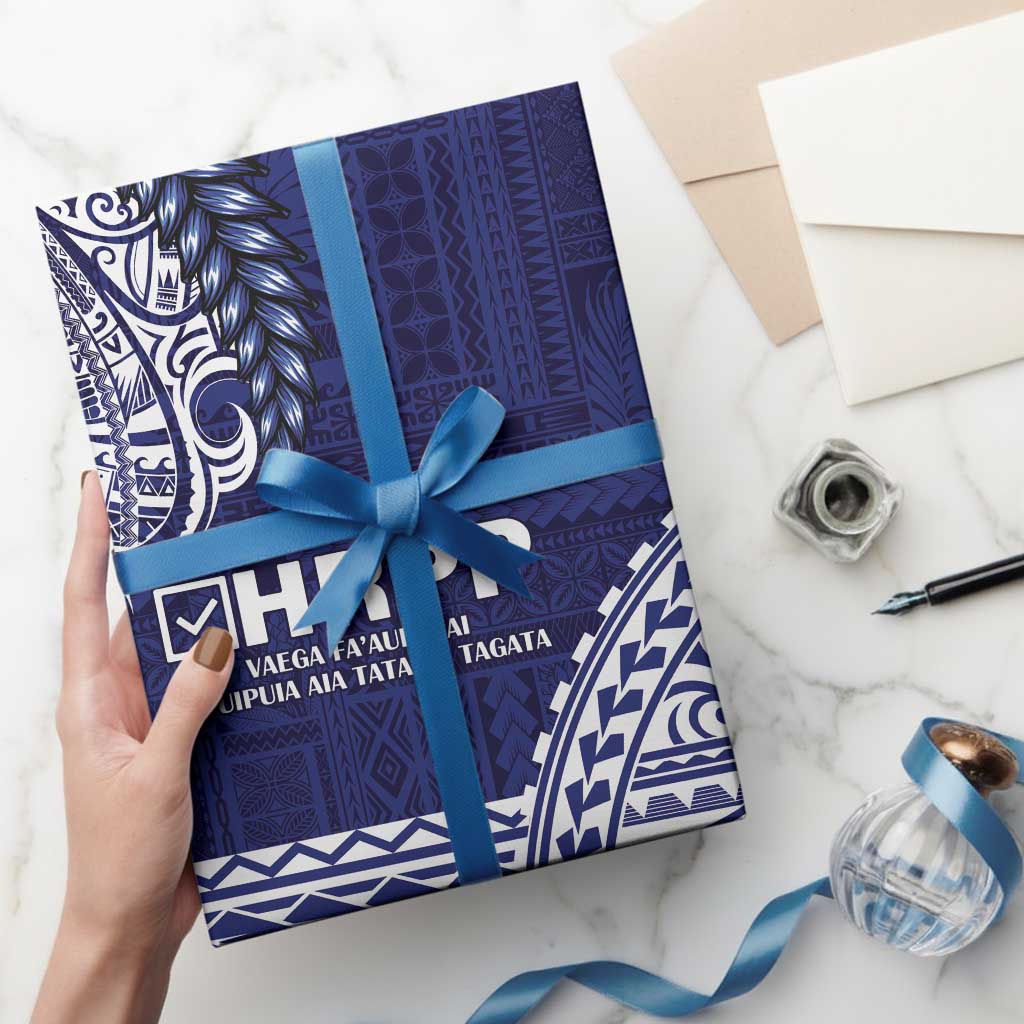 Samoa HRPP Wrapping Paper Samoan Motif Patterns LT9 - Polynesian Pride