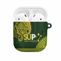 Samoa SUP AirPods Case Samoan Motif Patterns LT9 Green - Polynesian Pride