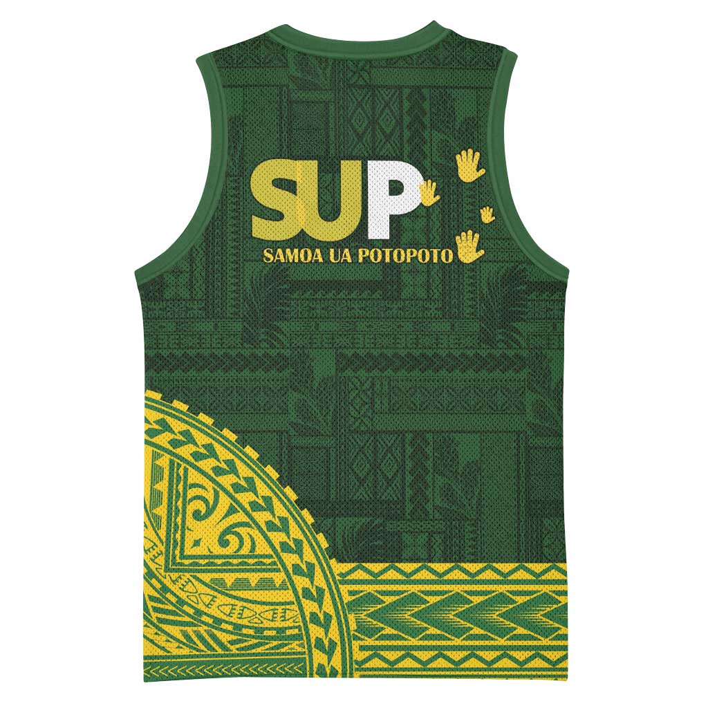 Samoa SUP Basketball Jersey Samoan Motif Patterns LT9 - Polynesian Pride