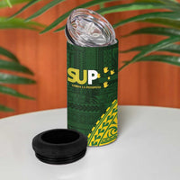 Samoa SUP 4 in 1 Can Cooler Tumbler Samoan Motif Patterns LT9 - Polynesian Pride