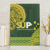 Samoa SUP Canvas Wall Art Samoan Motif Patterns LT9 Without Frame Green - Polynesian Pride