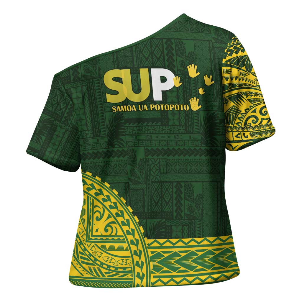 Samoa SUP Cross Shoulder Shirt Samoan Motif Patterns LT9 - Polynesian Pride