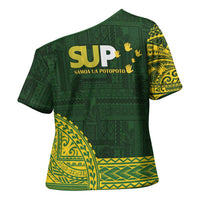 Samoa SUP Cross Shoulder Shirt Samoan Motif Patterns LT9 - Polynesian Pride