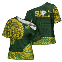 Samoa SUP Cross Shoulder Shirt Samoan Motif Patterns LT9 - Polynesian Pride