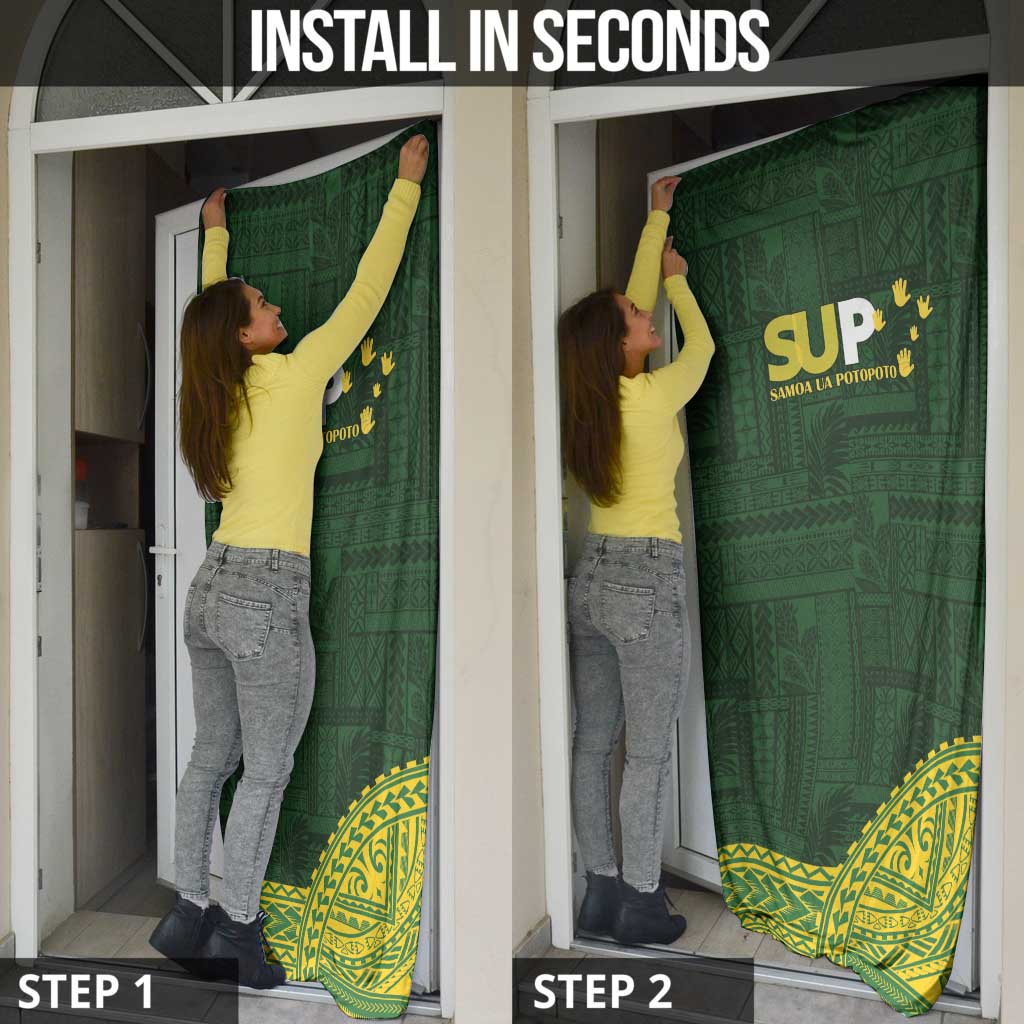 Samoa SUP Door Cover Samoan Motif Patterns - Polynesian Pride