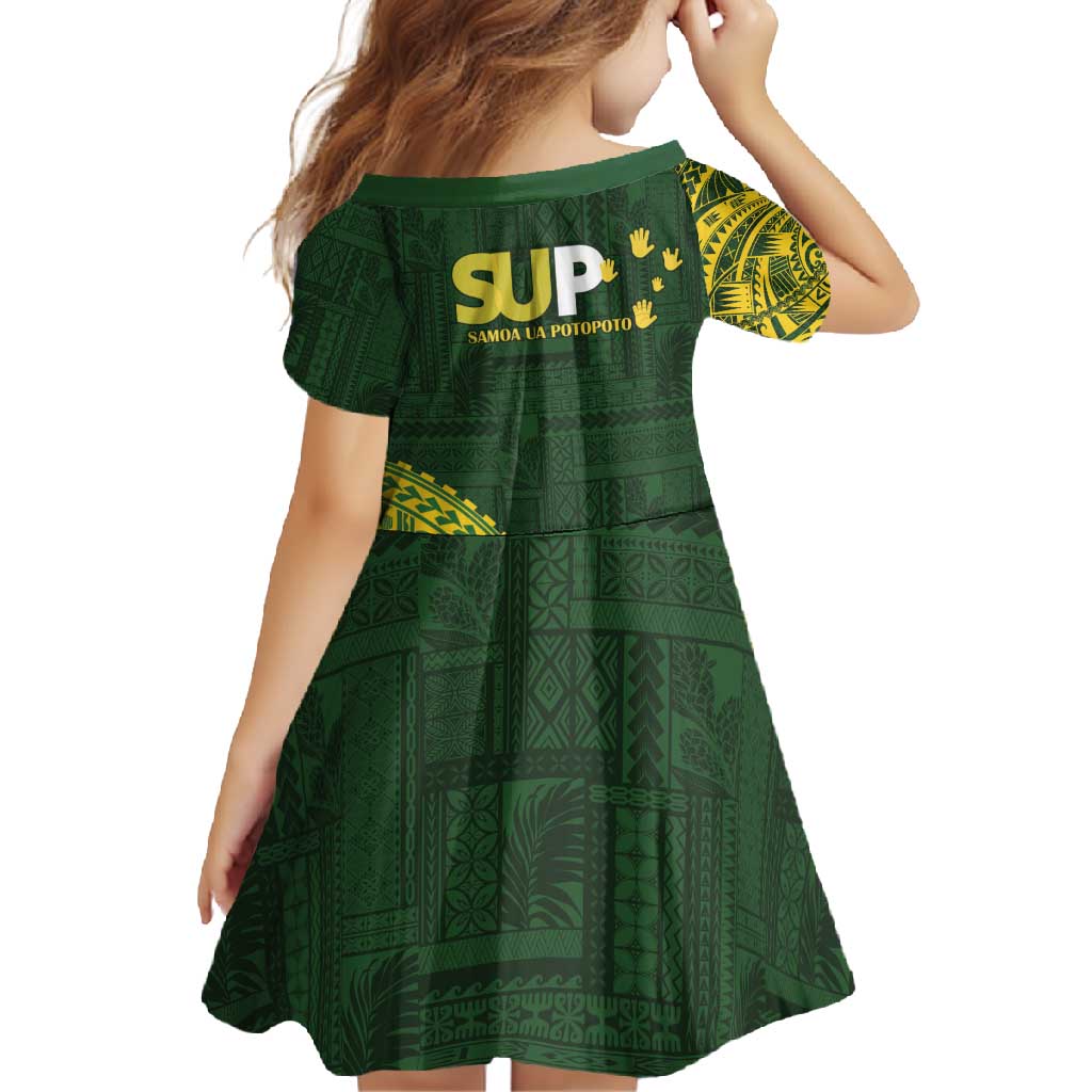 Samoa SUP Family Matching Summer Maxi Dress and Hawaiian Shirt Samoan Motif Patterns - Polynesian Pride
