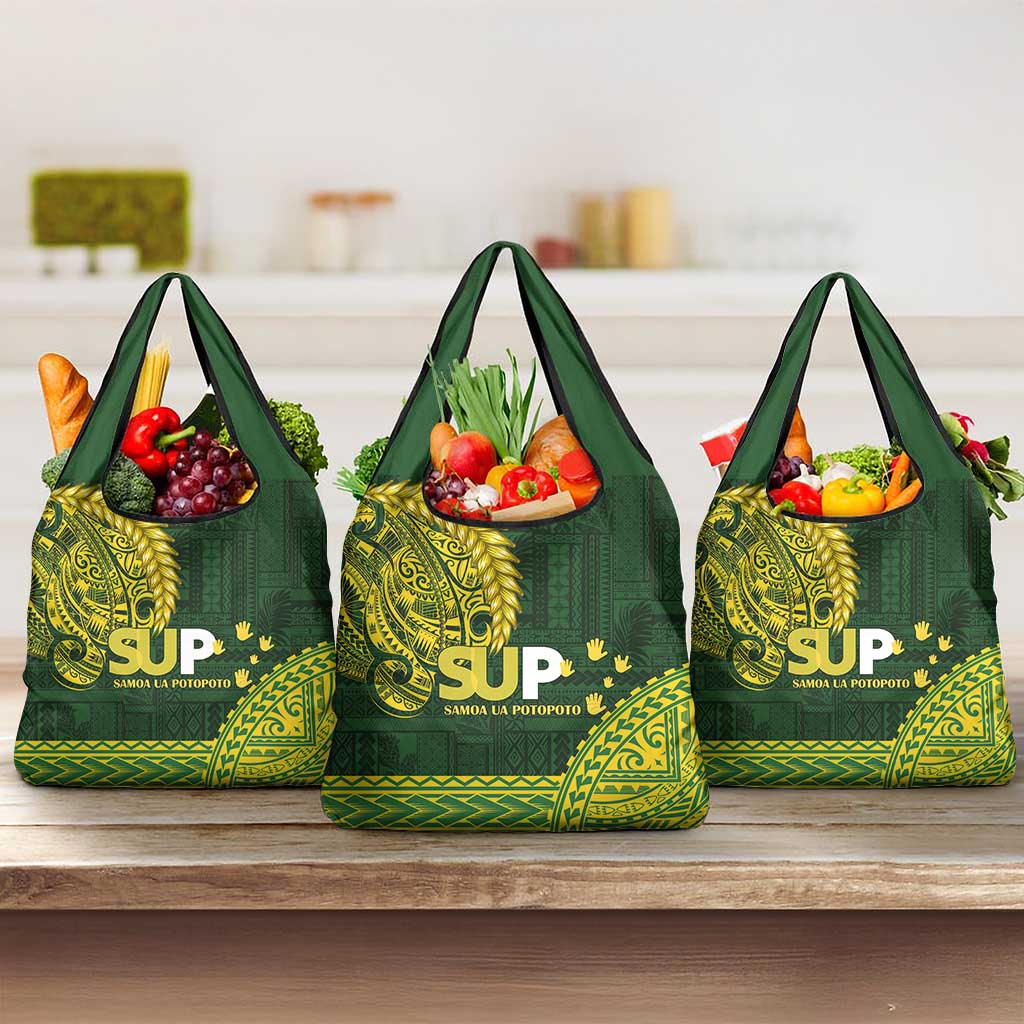 Samoa SUP Grocery Bag Samoan Motif Patterns - Polynesian Pride