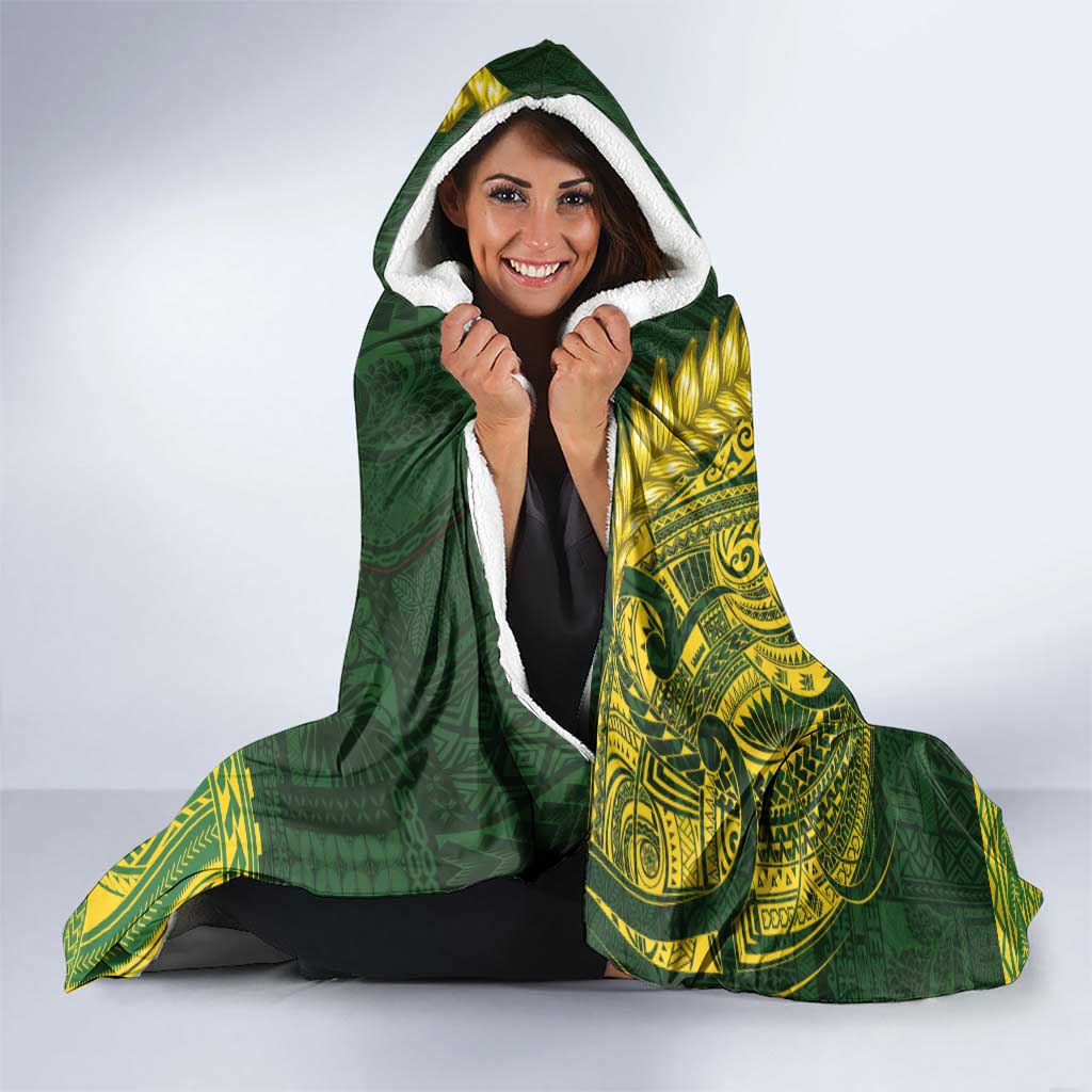 Samoa SUP Hooded Blanket Samoan Motif Patterns - Polynesian Pride