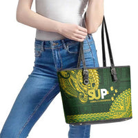 Samoa SUP Leather Tote Bag Samoan Motif Patterns - Polynesian Pride