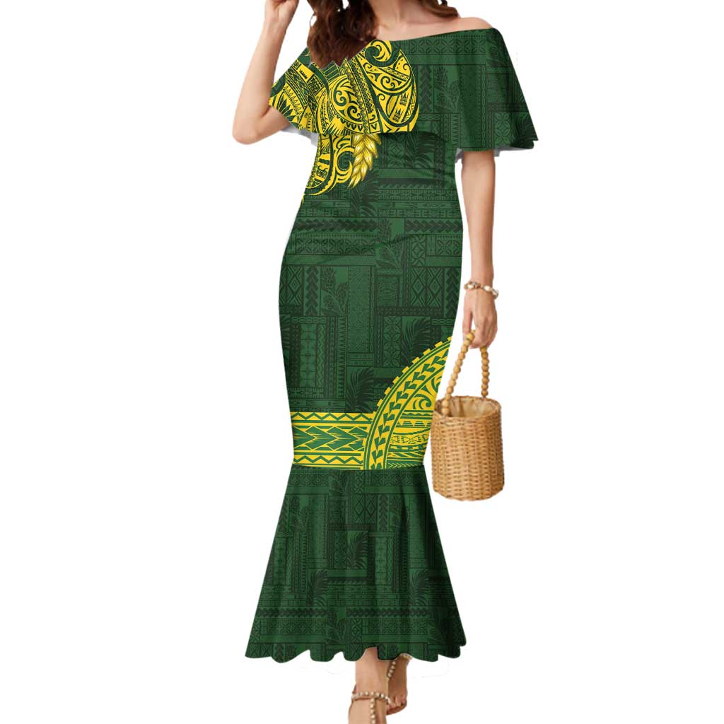 Samoa SUP Mermaid Dress Samoan Motif Patterns - Polynesian Pride