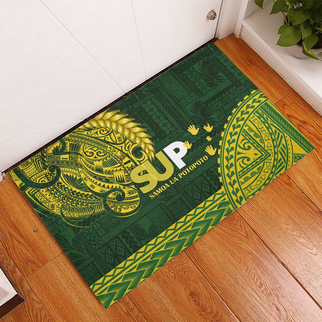 Samoa SUP Rubber Doormat Samoan Motif Patterns LT9 - Polynesian Pride