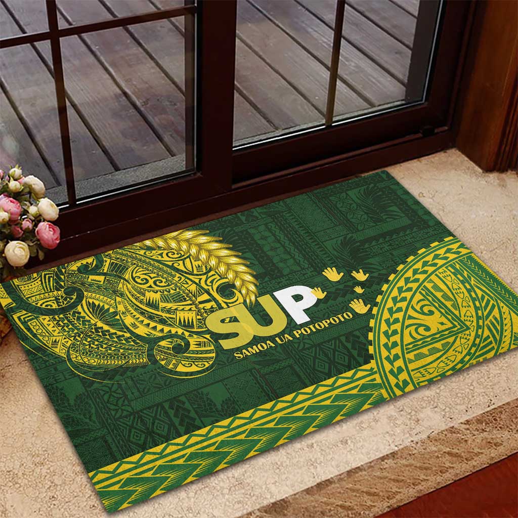 Samoa SUP Rubber Doormat Samoan Motif Patterns LT9 - Polynesian Pride