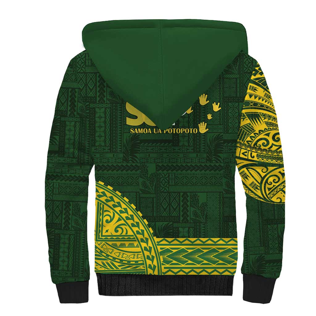 Samoa SUP Sherpa Hoodie Samoan Motif Patterns LT9 - Polynesian Pride