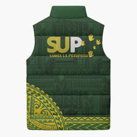 Samoa SUP Sleeveless Puffer Jacket Samoan Motif Patterns LT9 - Polynesian Pride