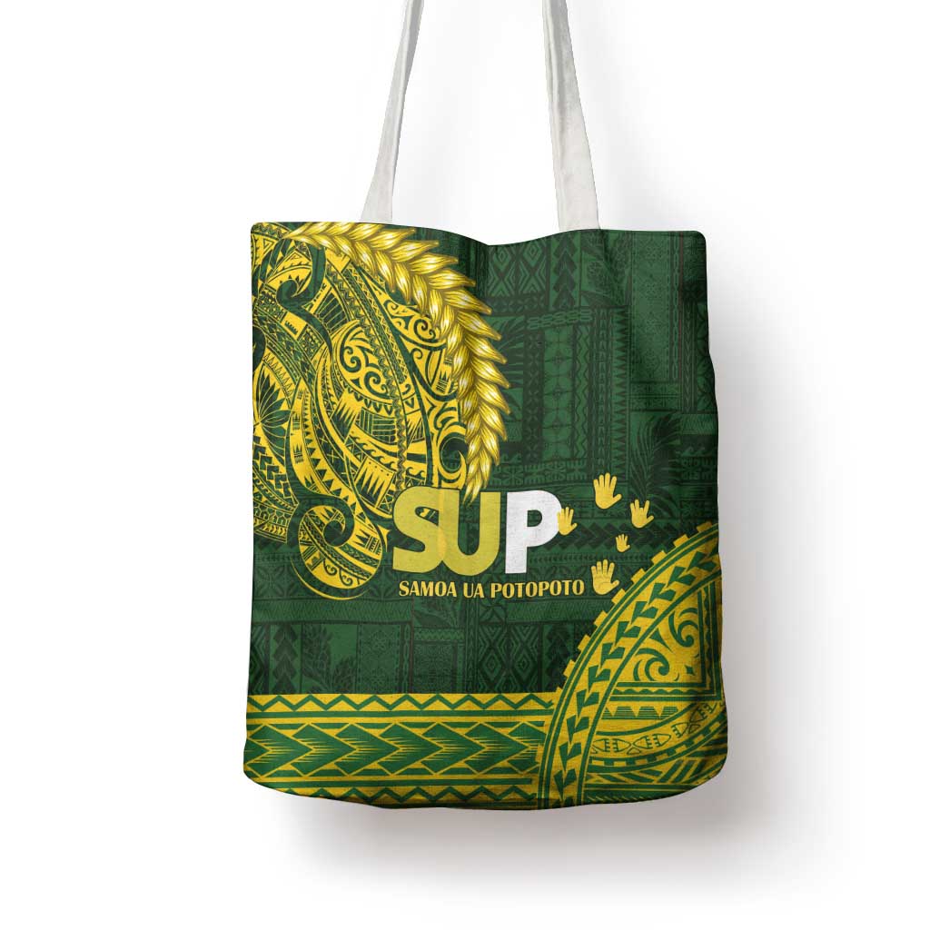 Samoa SUP Tote Bag Samoan Motif Patterns - Polynesian Pride